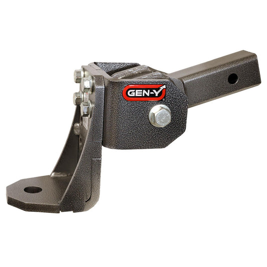 GEN-Y HITCH GH-12005 GEN-Y Hitch Ball Mount for 2" Receiver - Ball Platform with 1″ Diameter Mounting Hole, 6" Drop, 7,000 lbs Towing Capacity, 700 lbs Tongue Weight, Silver, Made in USA