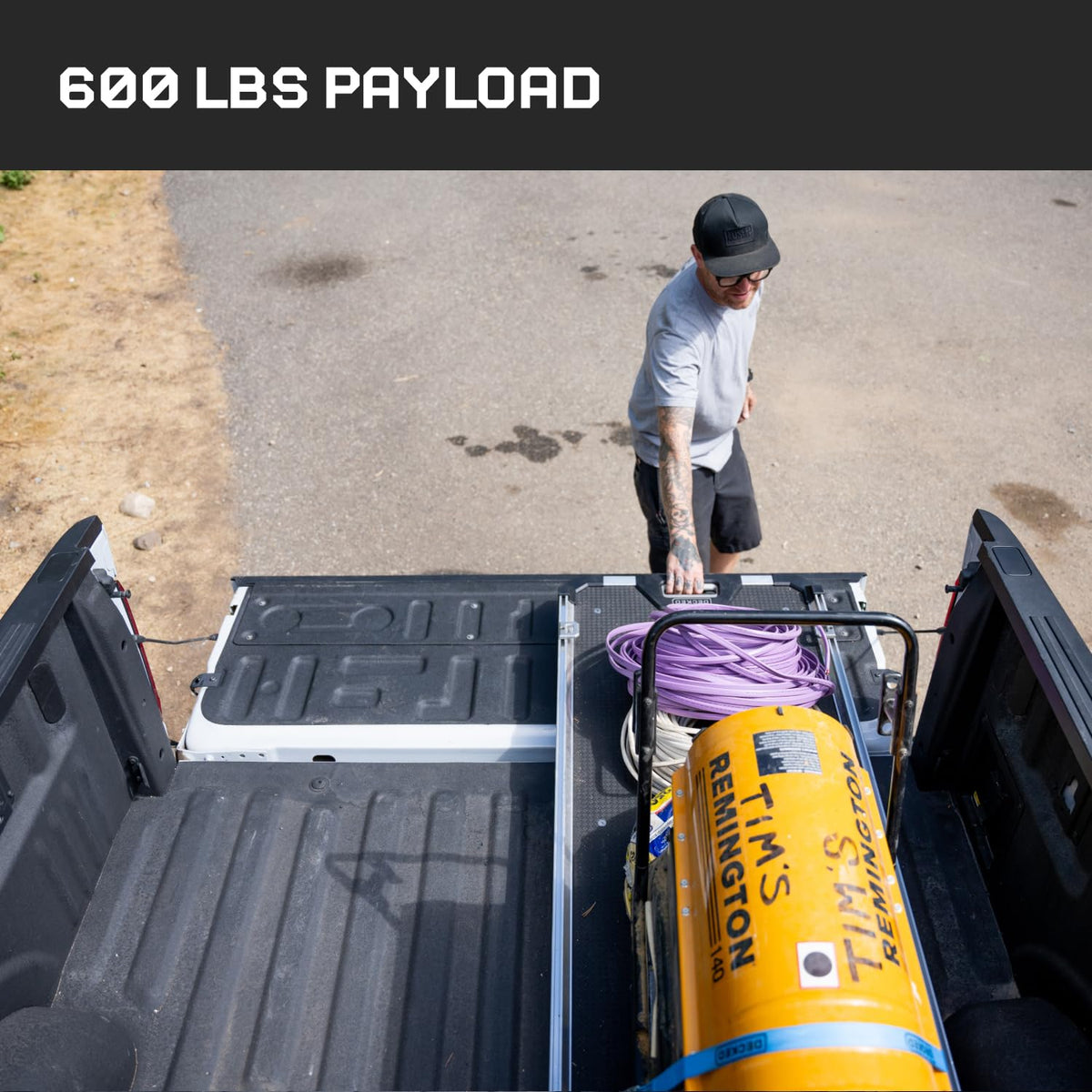 CARGOGLIDE DCG600-6824 CargoGlide Truck Bed Slide – 600 lb Capacity, 75% Extension – Heavy-Duty Pickup Cargo Slide for Easy Bed Access – Compatible with CargoGlide 600/75% / 24" W / 68" L