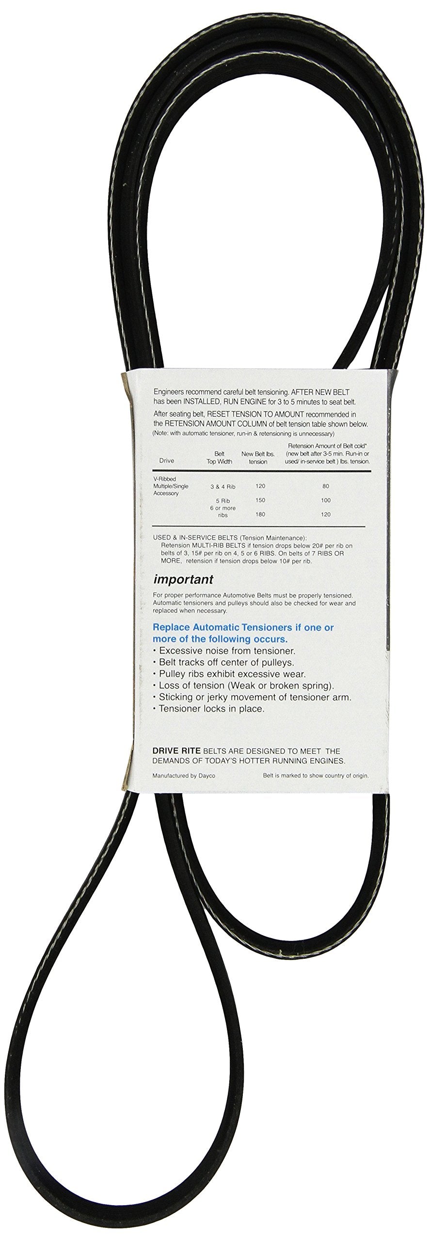 Dayco 5060840DR Drive Rite Serpentine Belt