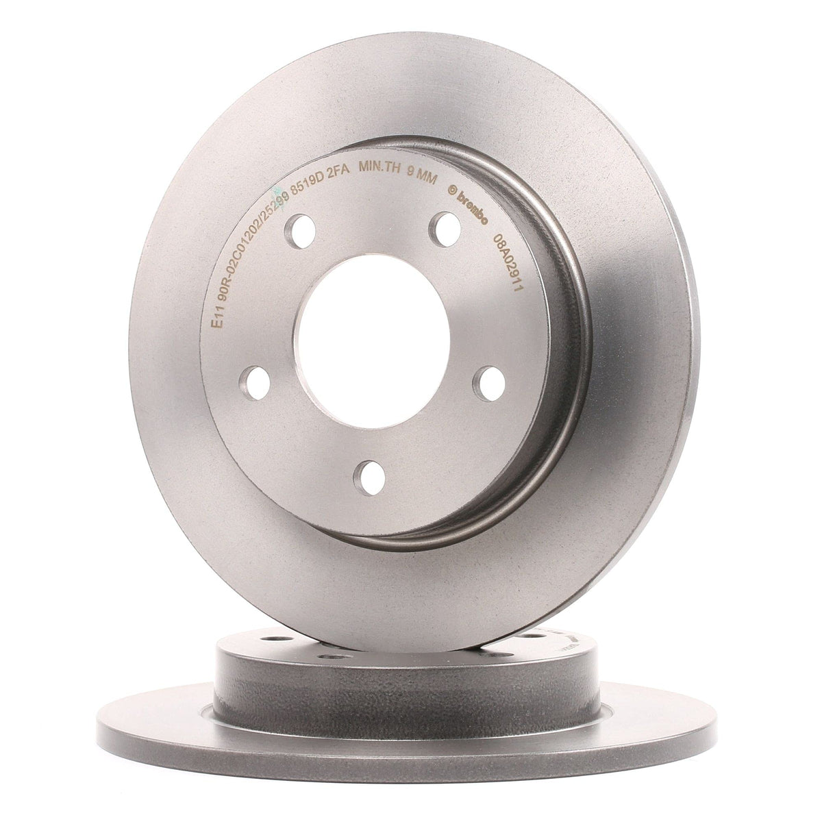 BREMBO 08A02911C02 Brembo 08.A029.11 UV Coated solid Rear Brake Rotor MAZDA/MAZDA (CHANGAN) OE# C24Y26251C