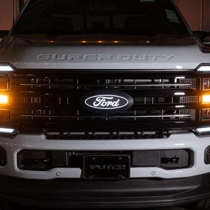 PUTCO 92702 Putco Luminix White LED Oval Light Up Grille Emblem - Fits Ford F250, F350, F450, F550 2026+ w/o Camera
