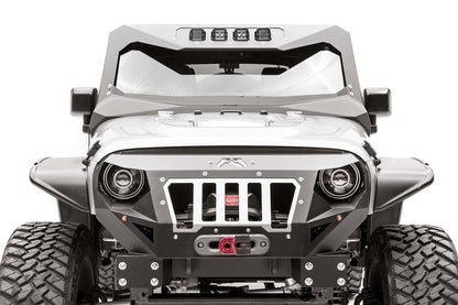 FAB FOURS JK3021-1 Fab Fours 07-18 JK F/VICOWL 4 Light INSE, Black (JK3021-1)