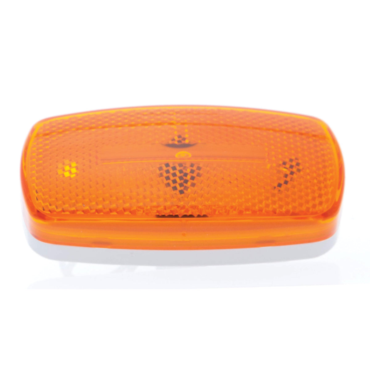 OPTRONICS MC32AS Optronics MC32AS Surface Mount Marker/Clearance Light - 4" x 2" x 1.125", Amber Lens with White Base