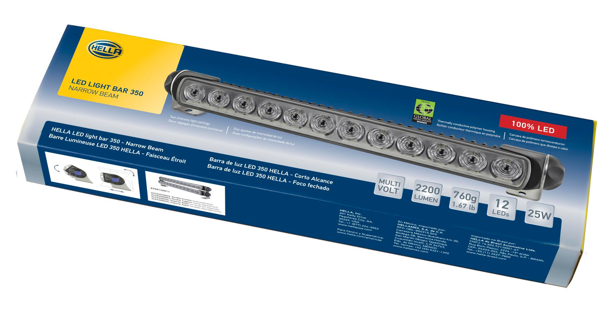 Hella 958040641 LED Light Bar 350 (Narrow Beam with Dimming