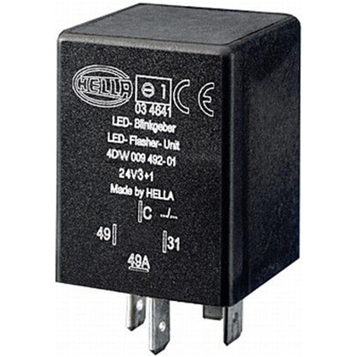 Hella 009492011 4DW 009 492-011 Flasher Unit, 24V, Electric