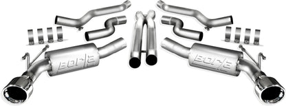 BORLA 140280 BORLA 140280 Cat-Back Performance Exhaust System for 2010-2013 Chevrolet Camaro SS 6.2L V8 Automatic/Manual Transmission Convertible. WITHOUT Ground Effects Package (GFX).
