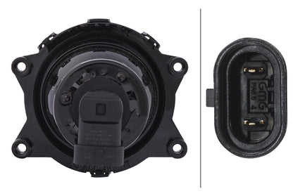 HELLA 998570021 Hella 998570021 60mm HB3High Beam SAE Headlamp, Black