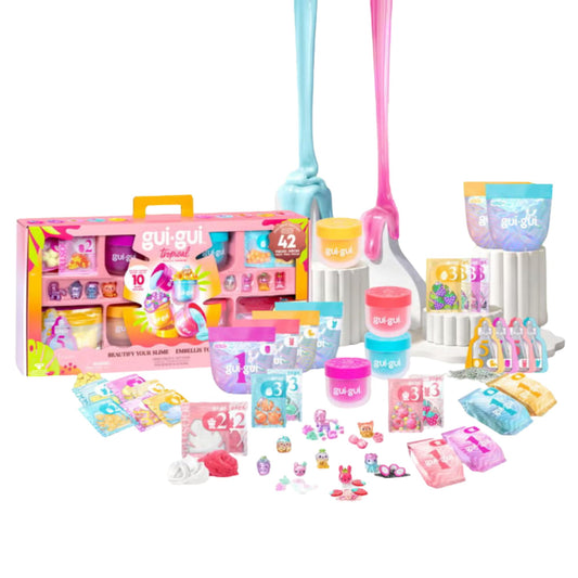 Moose Toys Gui-Gui Tropical 42-Piece Slime Playset with 10 Signature Slimes