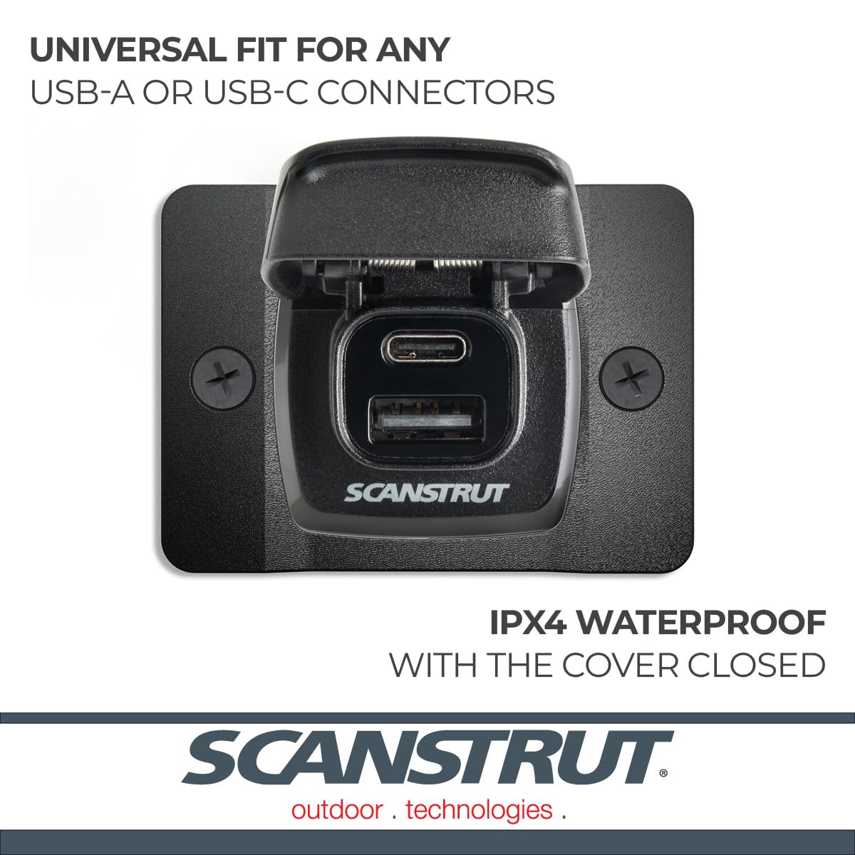 SCANSTRUT SC-USB-F2 Scanstrut SC-USB-F2 FLIP PRO FAST CHARGE DUAL USB SOCKE