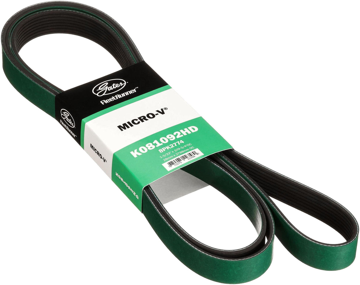 Gates K081092HD FleetRunner Micro-V Serpentine Drive Belt