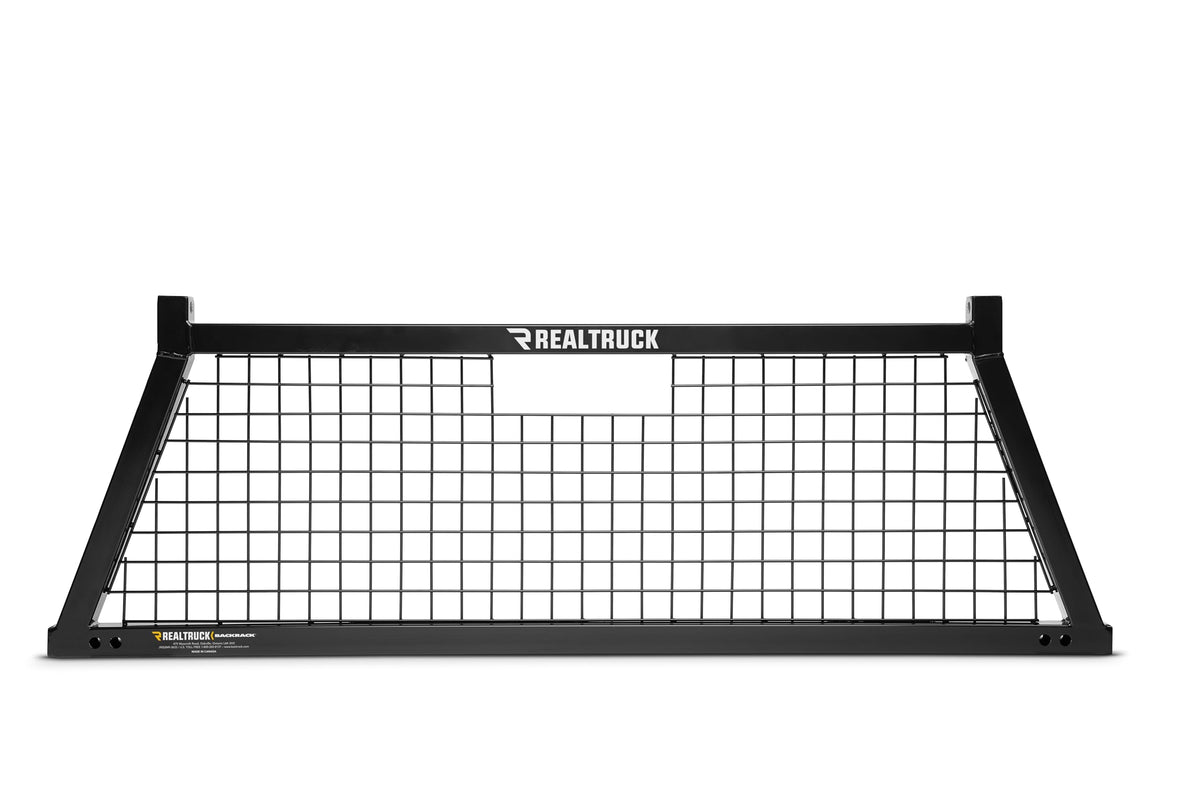 BACKRACK 10800 RealTruck BACKRACK Safety Rack Frame Only | Black, No Drill | 10800 | 2017-2020 Ford F-250/F-350/F-450/F-550; 2011-2025 Dodge RAM 1500; 2019-2022 RAM 1500 Classic; 2004-2025 Nissan Titan & Others