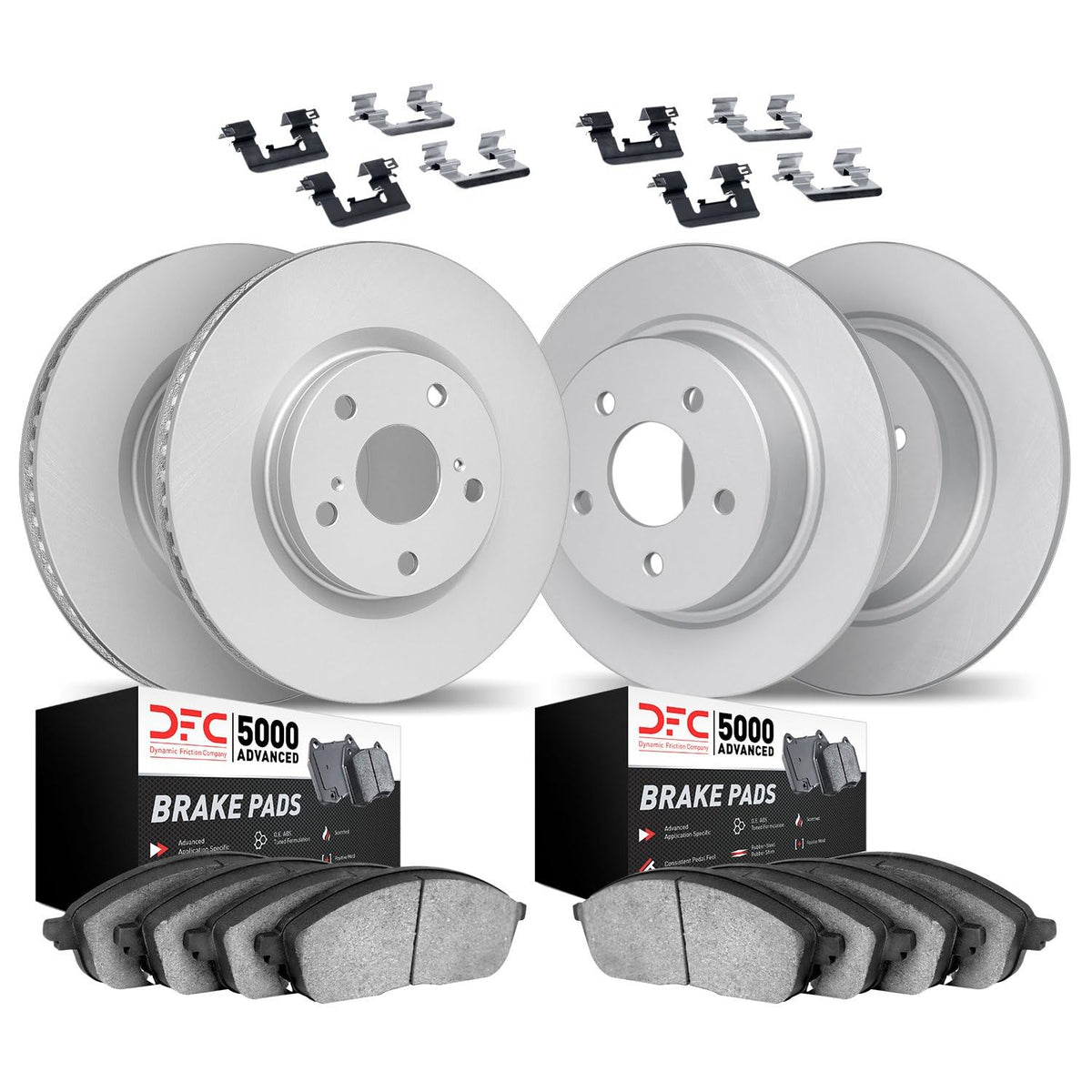 Dynamic Friction 4514-67087 DFC Front Rear Brake Kit