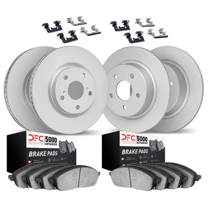 Dynamic Friction 4514-67087 DFC Front Rear Brake Kit