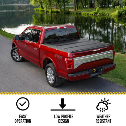 UNDERCOVER FX11013 RealTruck UnderCover Flex Hard Folding Truck Bed Tonneau Cover | FX11013 | Fits 1999 - 2006, 2007 Classic Chevy/GMC Silverado/Sierra 1500, 1999-04 2500HD 6' 6" Bed (78")