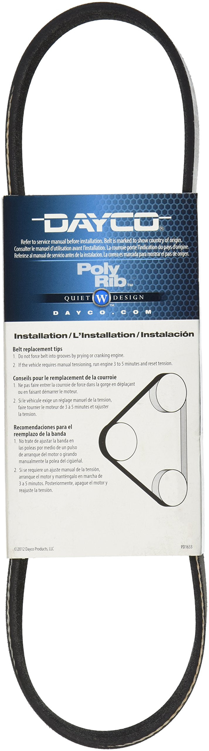 Dayco 5060273 Truck V-Belt, Industry Number