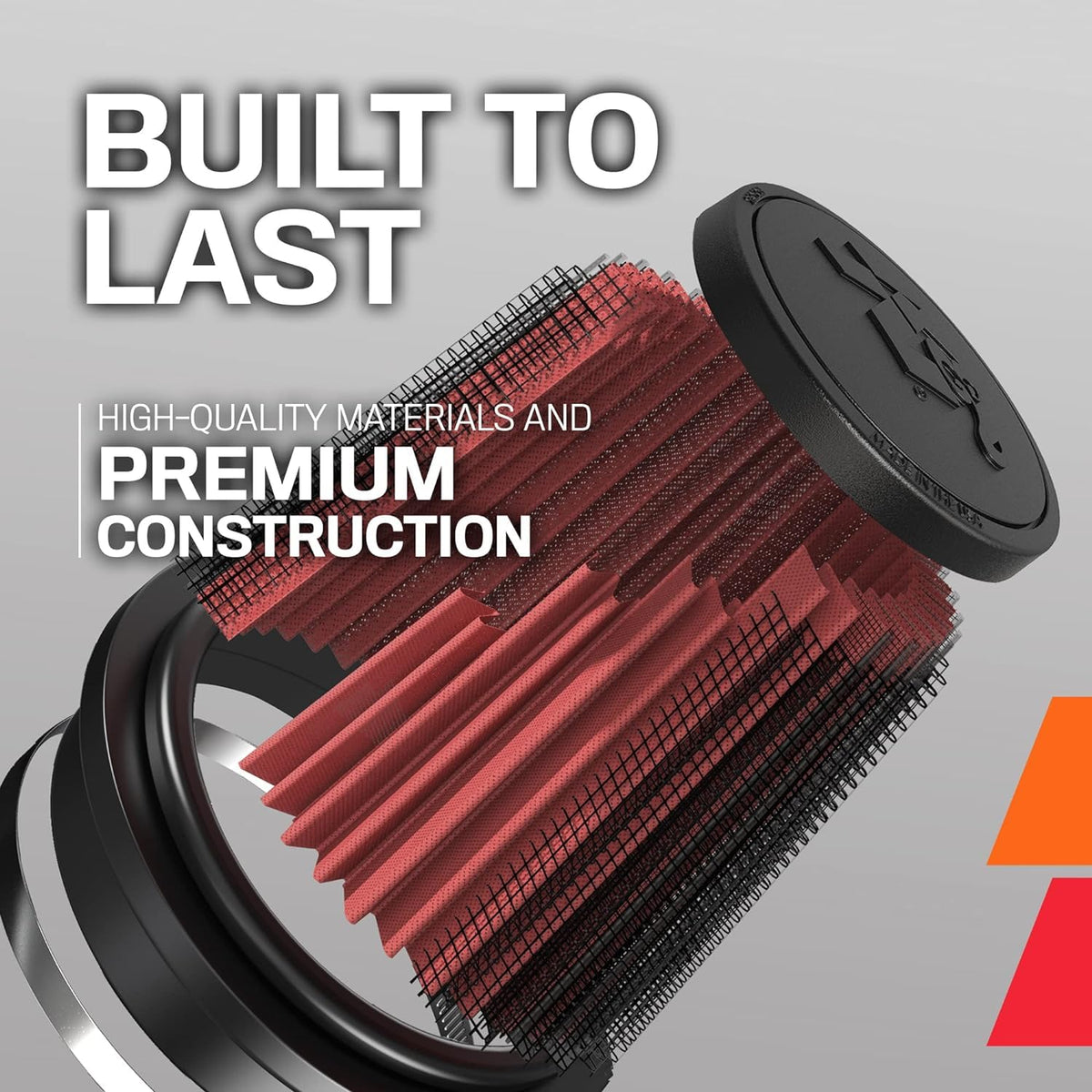 K&N FILTER RU-4600 K&N High-Flow Original Lifetime Universal Clamp-On Air Filter: High Performance, Premium, Washable: Flange Diameter: 6 In, Filter Height: 4 In, Flange Length: 1 In, Shape: Round Tapered, RU-4600