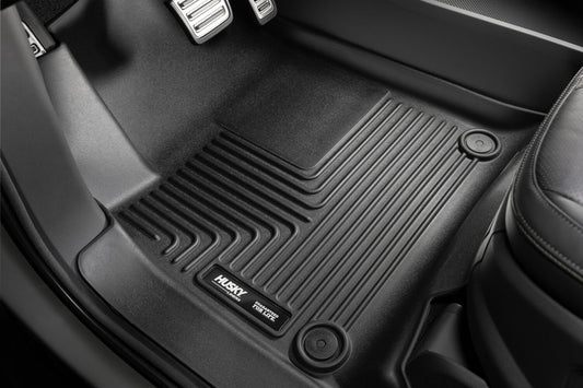 Husky Liners 54201 Husky Liners X-act Contour Floor Mats – Fits 2019-2026 Chevrolet Silverado & GMC Sierra 1500 & 2020-2026 Silv./Sierra 2500/3500 Crew CAB ONLY w/Underseat Storage – 2nd Row, 1-pc Black - 54201
