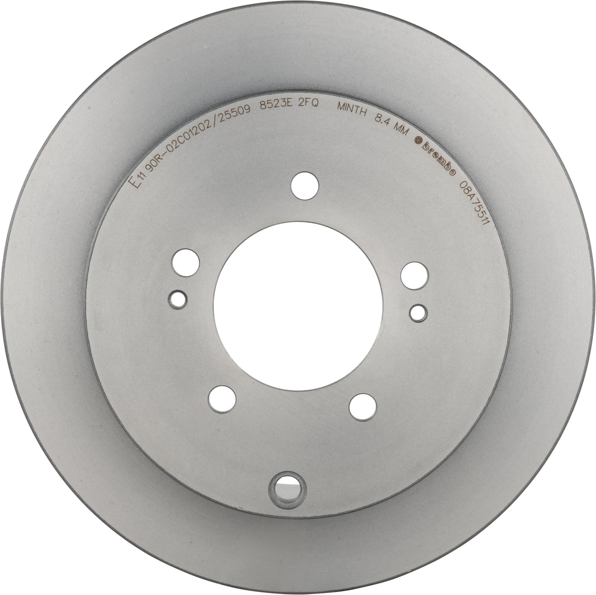 BREMBO 08A75511C02 Brembo 08.A755.11 UV Coated solid Rear Brake Rotor CITROËN/MITSUBISHI/MITSUBISHI (BJC)/PEUGEOT OE# 4615A035