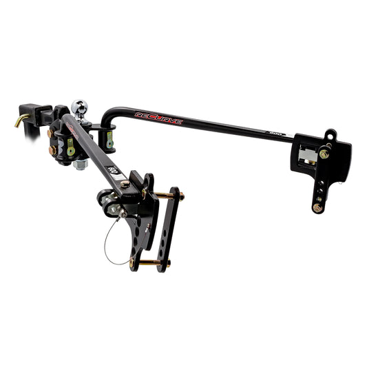 CAMCO 48771 Camco Eaz-Lift ReCurve R3 600lb Camper/RV Weight Distribution Hitch - Features Adjustable Sway Control & Includes 2" Hitch Ball w/8,000lb Max Rating - 800lb Max Tongue Weight Rating (48771)