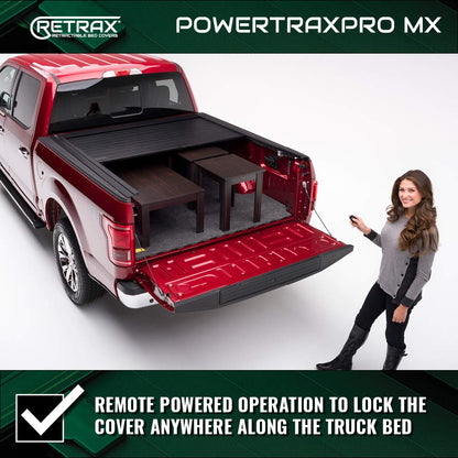 RETRAX 90488 RealTruck Retrax PowertraxPRO MX Retractable Truck Bed Tonneau Cover | 90488 | Fits 2019 - 2025 Chevy/GMC Silverado/Sierra 1500 w/Carbon Pro Bed 5' 10" Bed (69.9")