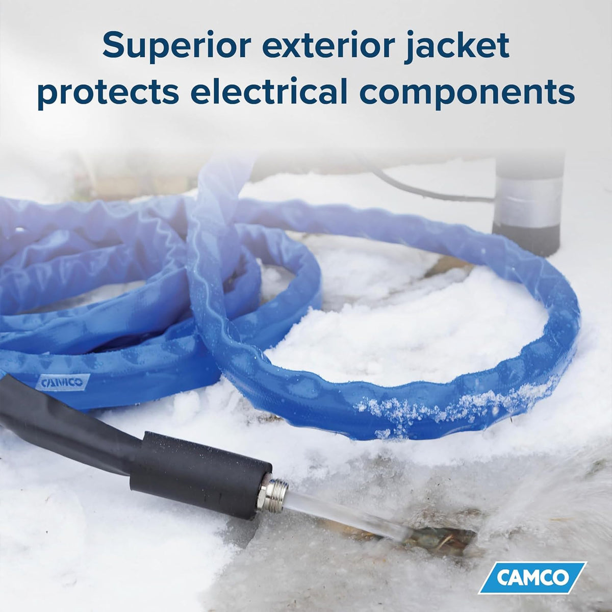 CAMCO 22920 Camco Heated Drinking Water Hose for RV, -40 F, 5/8 In ID, 12 Ft, 22920