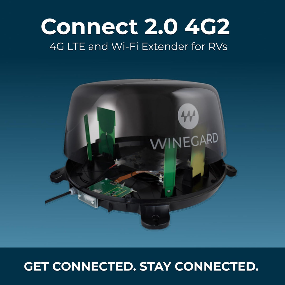 WINEGARD WF2-435 Winegard 434719 Connect 2.0 4G2 (WF2-435) 4G LTE and Wi-Fi Extender for RVs