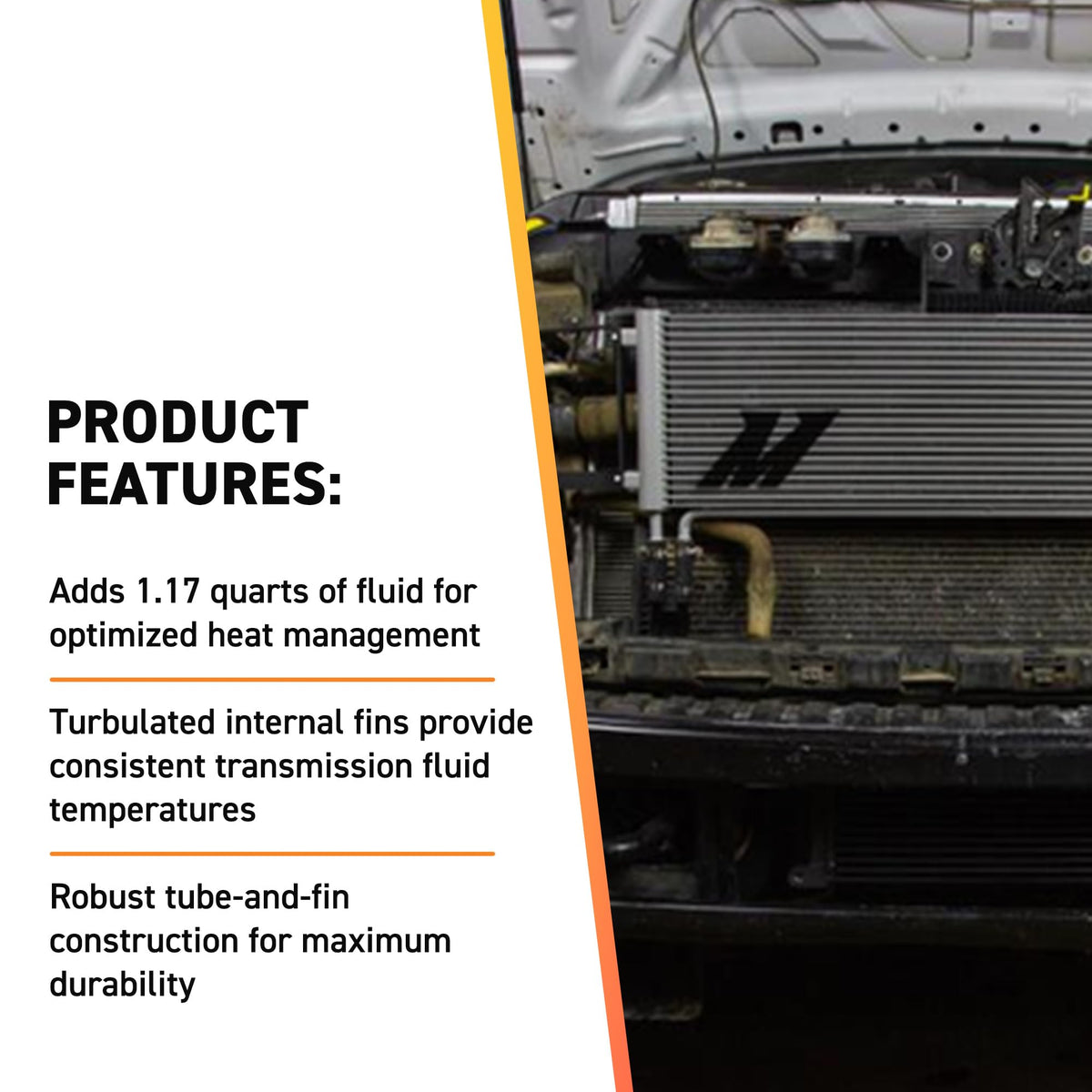 MISHIMOTO MMTC-F2D-11SL Mishimoto MMTC-F2D-11SL Transmission Cooler for Ford Powerstroke 6.7L 2011+