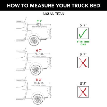 TRUXEDO 597101 RealTruck TruXedo Lo Pro Soft Roll Up Truck Bed Tonneau Cover | 597101 | Fits 2004 - 2015 Nissan Titan w/ or w/o Track System 5' 7" Bed (67.1")