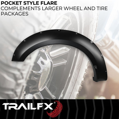 TRAILFX TFF3007S Trailfx TFF3007S POCKET STYLE FLARE SMOOTH SET OF 4