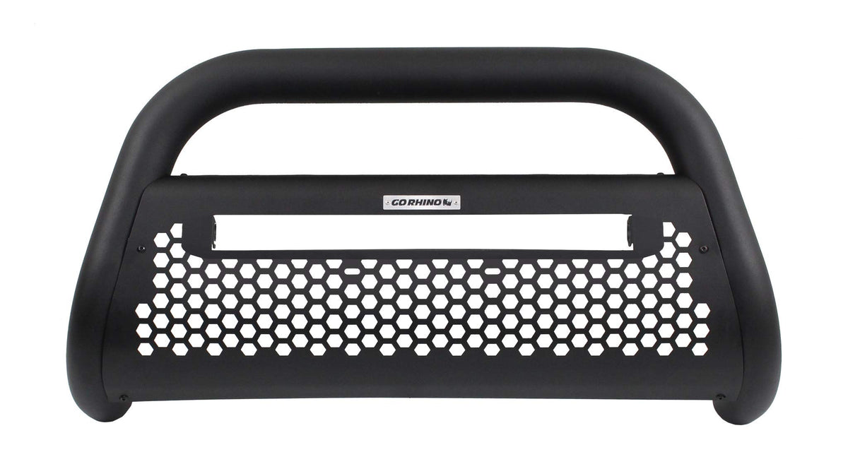 GO RHINO 55317T Go Rhino RC2 Bull Bar w/ Hole for 20" LED Light Bar | Mild Steel, Textured Black | 55317T