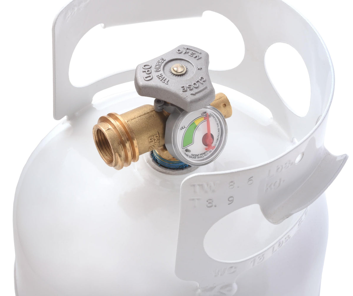 FLAME KING YSN5LB-GAUGE Flame King 5LB (1.25-Gallon Capacity) EMPTY Propane Tank w/Built-in Gauge