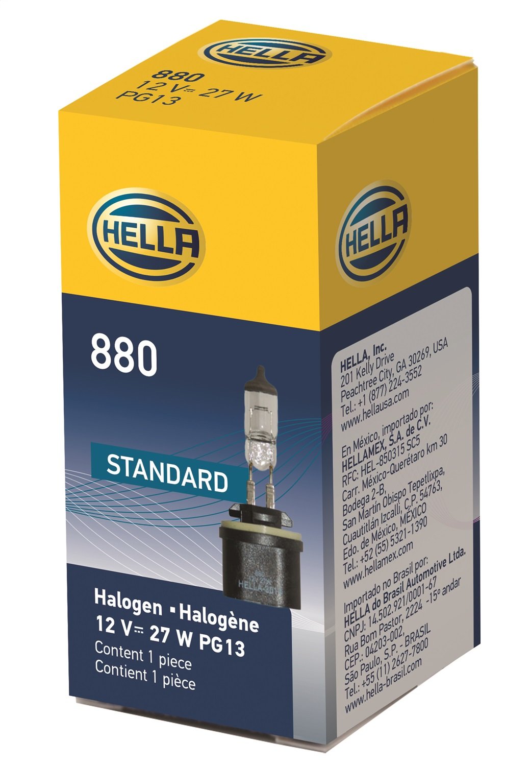 HELLA 880 Hella 880 Standard Halogen Bulb, 12 V, 27W