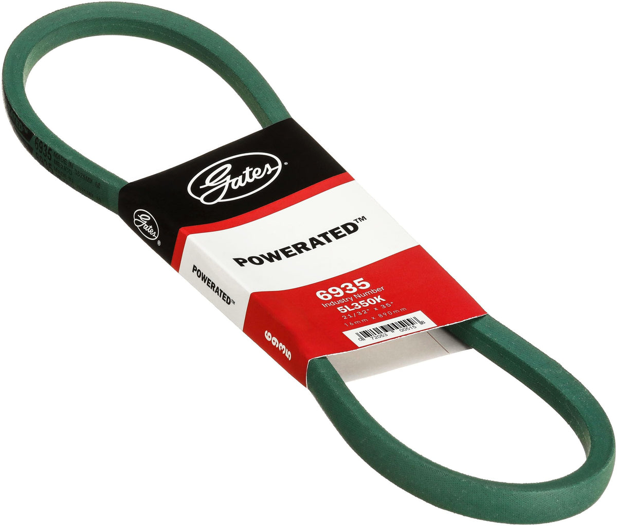Gates 6935 PoweRated 5L 21/32" x 35" Belt