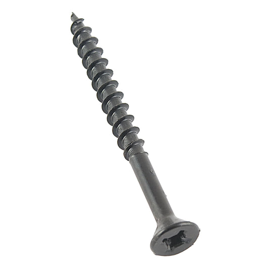AP PRODUCTS 012-FSQ50BL 8X1-1/4 AP Products 012-FSQ50 BL 8 X 1-1/4 Black Flat Head Screws, 1-1/4" / Pack of 50