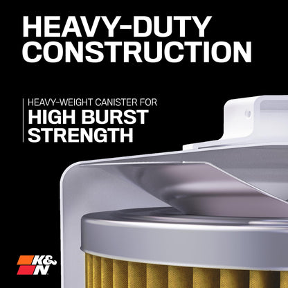 K&N FILTER HP-1020 K&N Oil Filter: 20,000 Mile Engine Protection with Wrench Off Nut, HP-1020