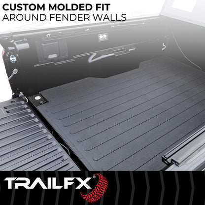 TRAILFX 642N TrailFX 642N Rubber Bed Mat Fits Chevrolet Silverado 2500 HD 6.8 Foot Bed 2020-202681 Inch x 70 Inch Drop-in Direct-Fit Textured Pebble Surface No Raised Edges Black