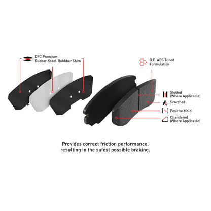 Dynamic Friction 4514-54088 DFC Front Rear Brake Kit