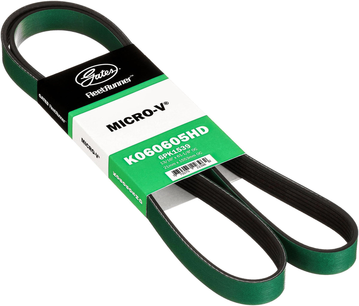Gates K060605HD FleetRunner Micro-V Serpentine Drive Belt