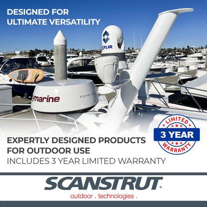 SCANSTRUT PTM-R1-1 Scanstrut PTM-R1-1 Tapered Radar Mast for Lights, Cameras, GPS/VHF Antenna, and Raymarine, Garmin, Navico BR24/3G/4G Radomes