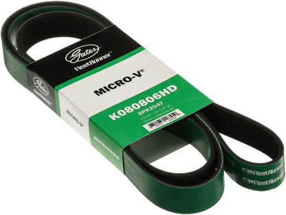 Gates K080806HD FleetRunner Heavy-Duty Micro-V Serpentine Drive