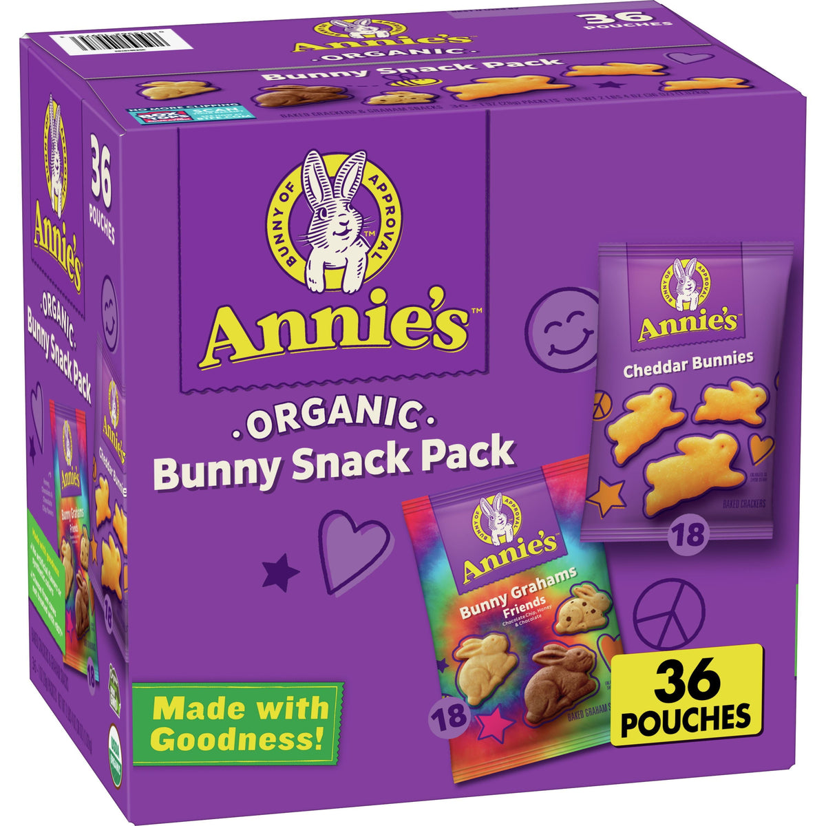 Annie's Annie's Organic Bunny Snack Pack, 36 Pouches (36 oz)