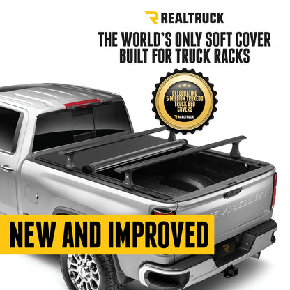 TRUXEDO 1271816 RealTruck TruXedo Pro X15 TS Soft Roll Up Truck Bed Tonneau Cover | 1271816 | Fits 2014-2018, 2019-2025 Chevy/GMC Silverado/Sierra 1500 (Limited/Legacy) 5' 9" Bed (70.8")