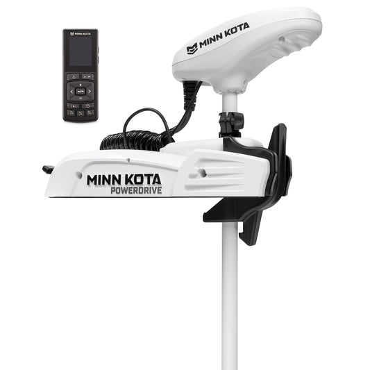 MINN KOTA 1363576 Minn Kota Riptide PowerDrive Bow-Mount Electric Trolling Motor with Wireless Remote – 55 Lb. Thrust, 54 In. Shaft, Saltwater