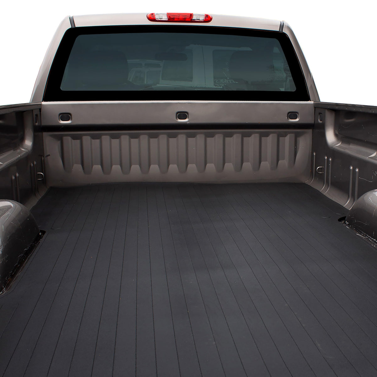 TRAILFX 628N TrailFX 628N Rubber Bed Mat Fits Chevrolet Colorado 5 Foot Bed 2015-2022 Drop-in 61 Inch x 50 Inch Direct-Fit Textured Pebble Surface No Raised Edges Black