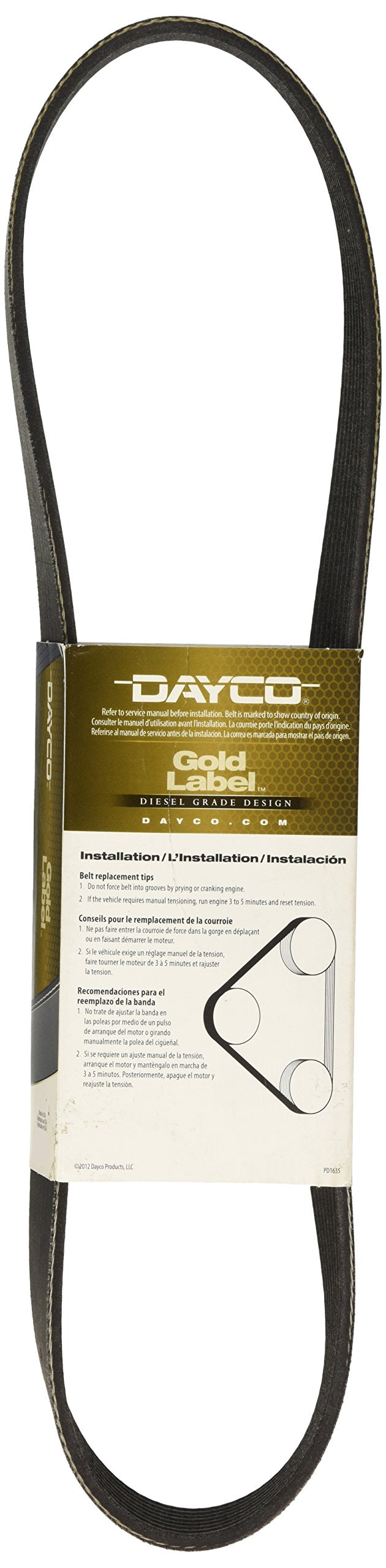 Dayco 5080370 SERPENTINE BELT