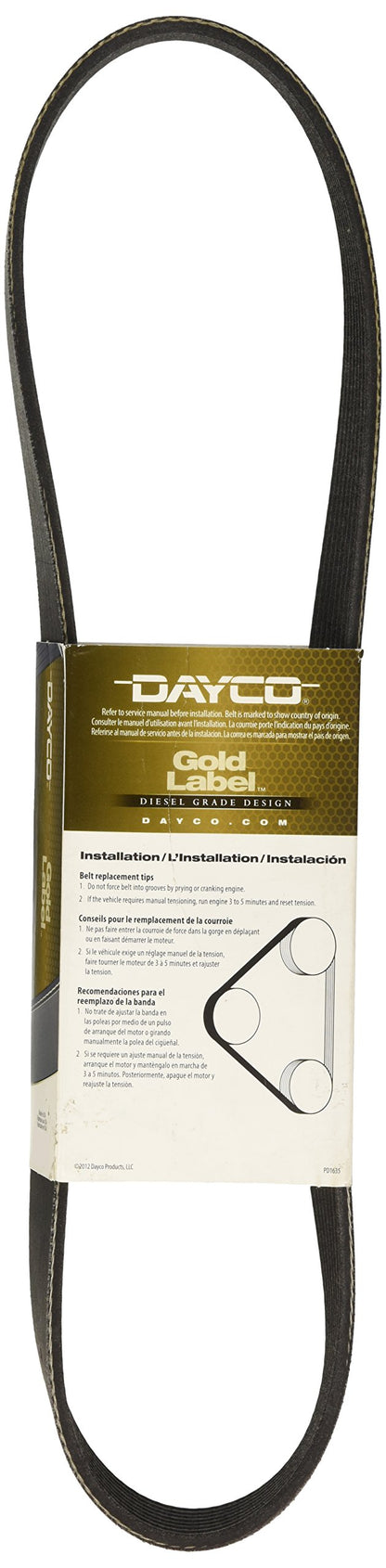 Dayco 5080370 SERPENTINE BELT