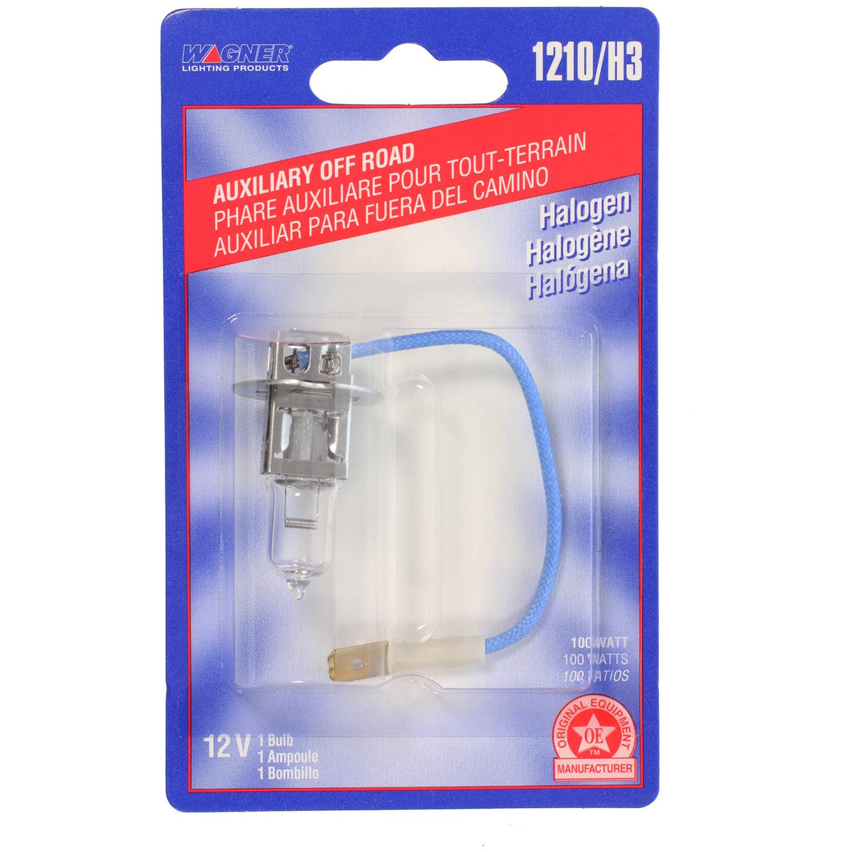 WAGNER BP1210/H3 Wagner Lighting BP1210/H3 Multi-Purpose Light Bulb Card of 1