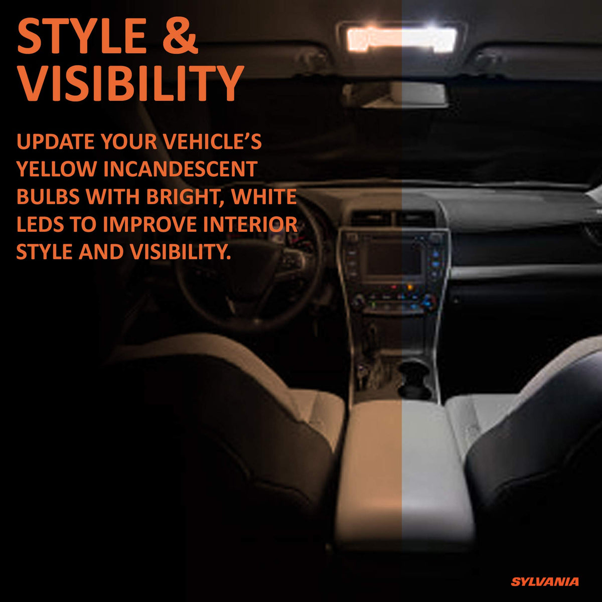 SYLVANIA 2825LED.BP SYLVANIA - 2825 T10 W5W ZEVO LED White Bulb - Bright LED Bulb, Ideal for Interior Lighting - Map, Dome, Trunk, Cargo and License Plate (Contains 1 Bulb)