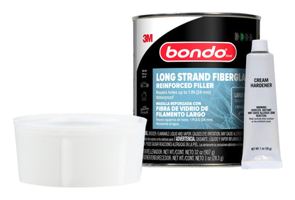 3M 762 Bondo Bondo-Hair Long Strand Fiberglass Reinforced Filler, 00762, 1 Quart