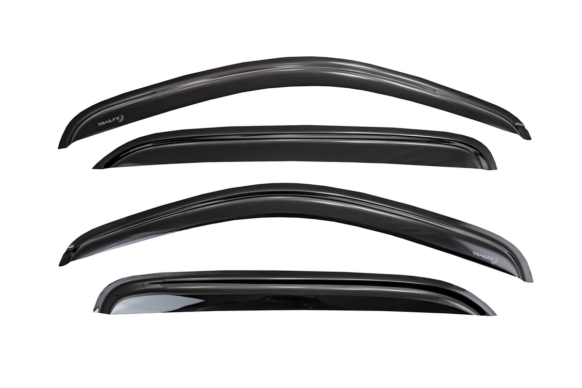 TRAILFX 4531H TrailFX Rainguard Window Vents Fits Chevrolet Tahoe 2015-2020 Smoke Acrylic Low Profile Tape-On Side Window Deflectors Set of 4 Rainguards TrailFX 4531H